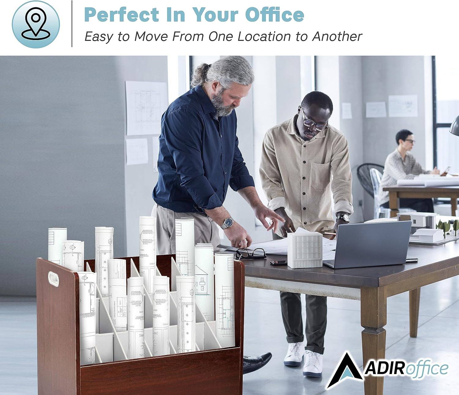 Perfect In Your Office
Easy to Move From One Location to Another
A ADIR office