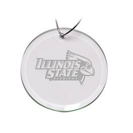 Jardine - Illinois State Redbirds 3'' Logo Round Glass Ornament - Multicolor