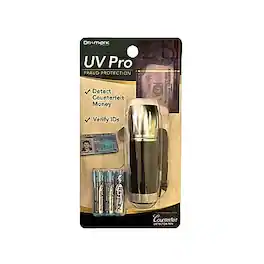 Dri Mark - UV Pro Counterfeit Detection Flashlight (UVPROPLUS-B) - Black/Silver