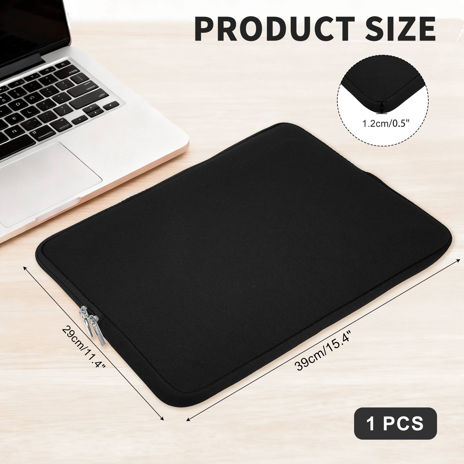 PRODUCT SIZE

- 1.2cm/0.5"
- 29cm/11.4"
- 39cm/15.4"

1 PCS