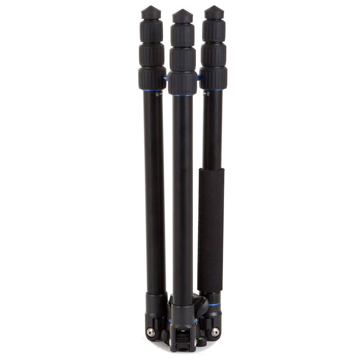 Alt View 9. Benro - Benro Go Plus FGP28A 4-Section Al Travel Tripod with Monopod, 65.2" Height.