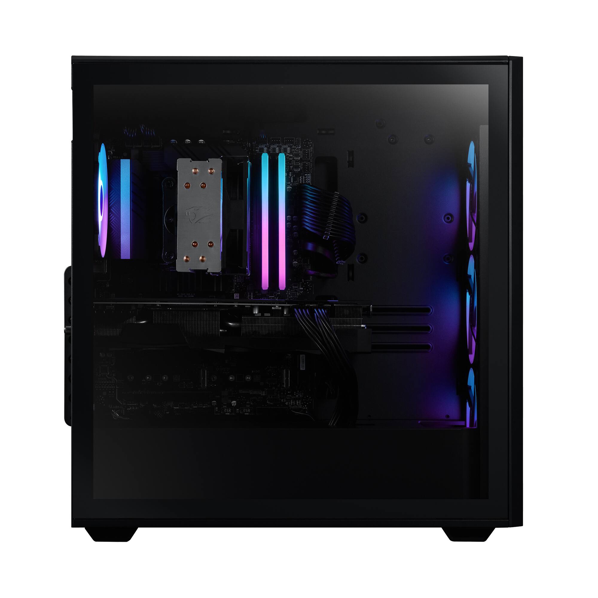 Left Zoom. iBUYPOWER - Scale Gaming Desktop PC - AMD Ryzen 7 8700F- NVIDIA GeForce RTX 4060 Ti 8GB- 32GB DDR5 RGB RAM - 1TB NVMe SSD - Black.