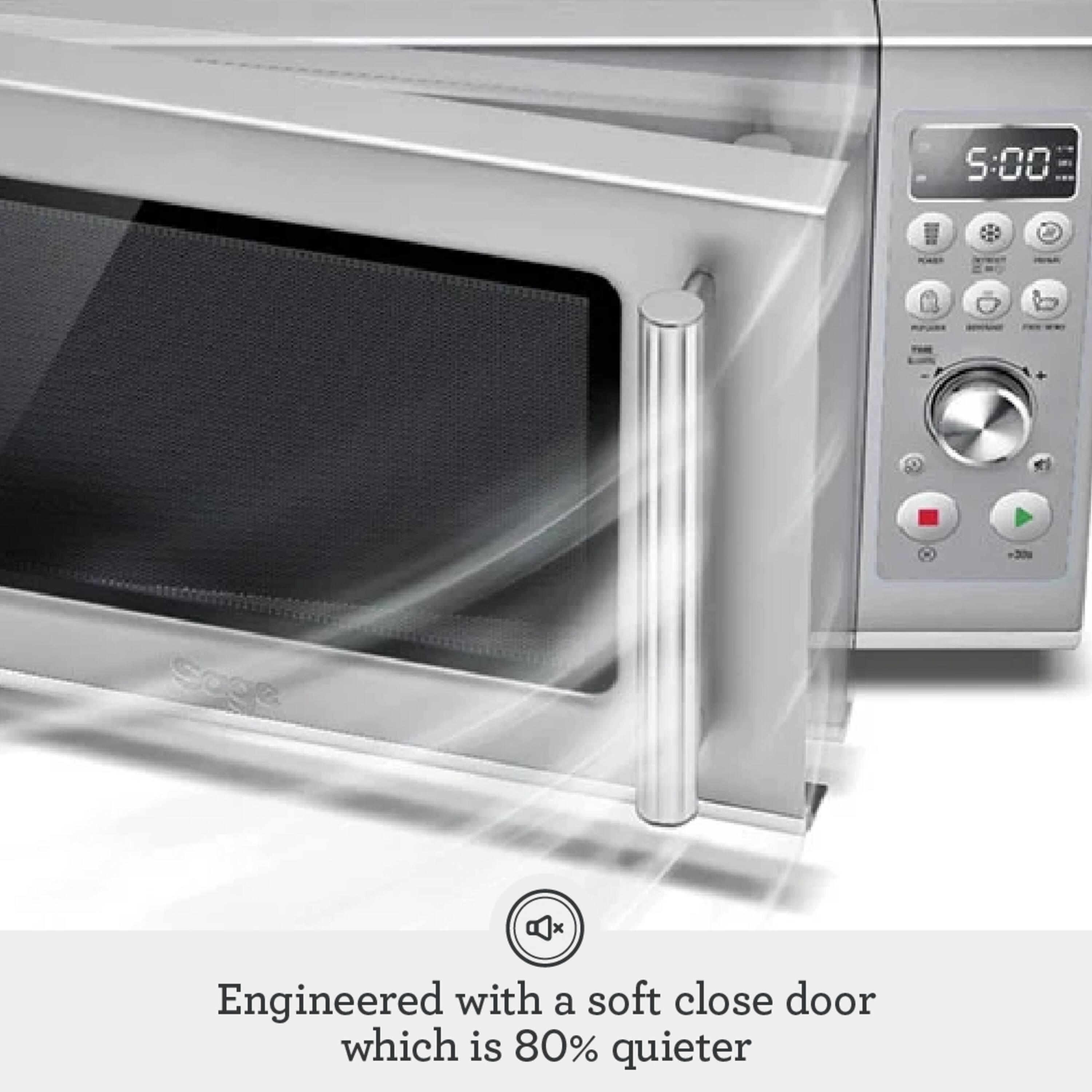5:00 - 30W Engineered with a soft close door which is 80% quieter