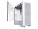Front. Montech - Montech Sky Two GX, E-ATX Mid Tower, 3X 140mm ARGB Fans, Tempered Glass, Metal Mesh Front, Type C, 4090 Support - White - White.