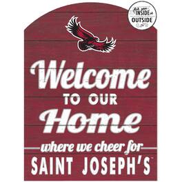 Jardine - Saint Joseph's Hawks 16'' x 22'' Marquee Sign - Crimson