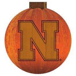 Fan Creations - Nebraska Huskers 12'' Pumpkin Sign - Orange