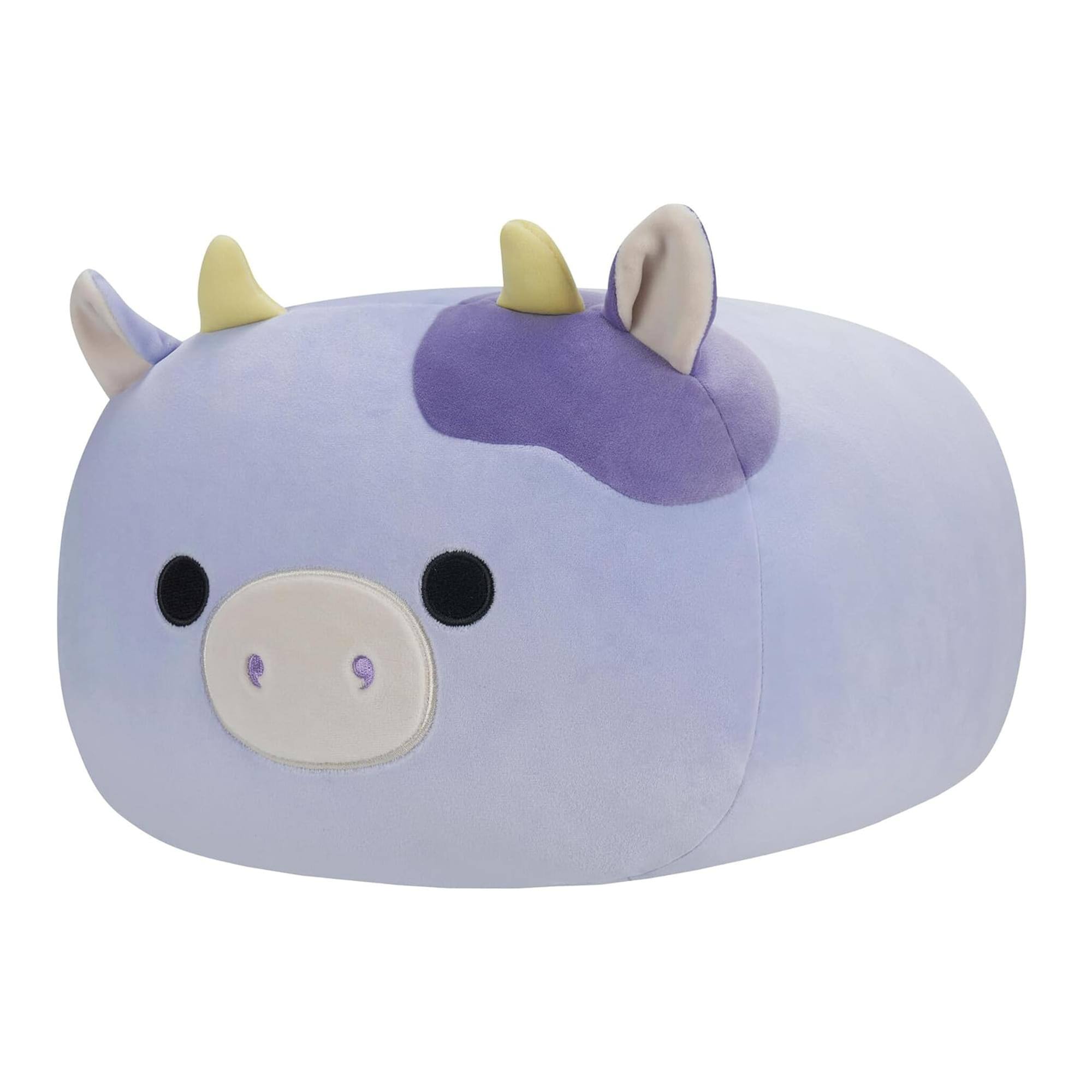 Alt View 1. Kellytoy - Squishmallow 8 Inch Stackable Plush | Bubba the Purple Cow - Purple.