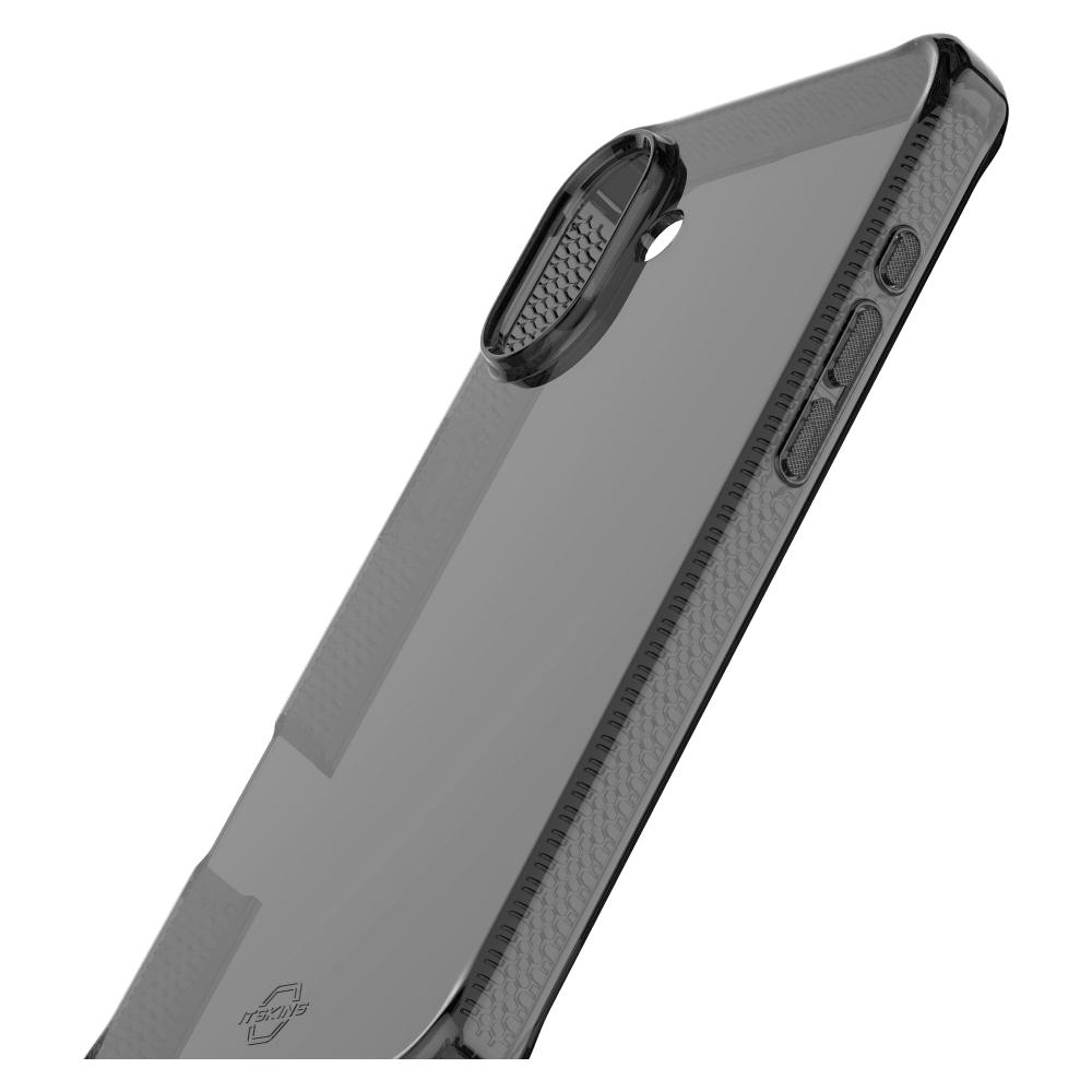 Alt View 1. Itskins - Spectrum_R Clear Case for Apple iPhone 16 - Black.