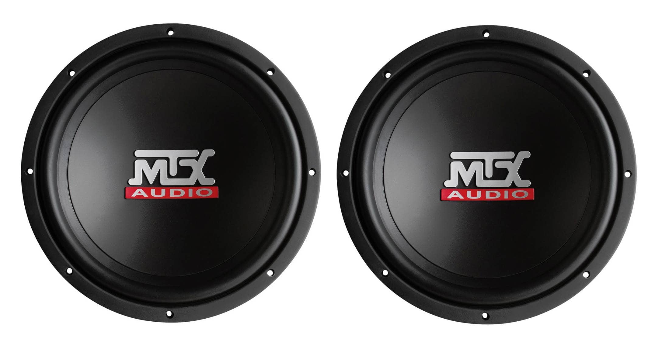 MTX - AUDIO TN12-04 12" SVC 800 Watt Sub Car Power Car Power Subwoofer Pair - Black