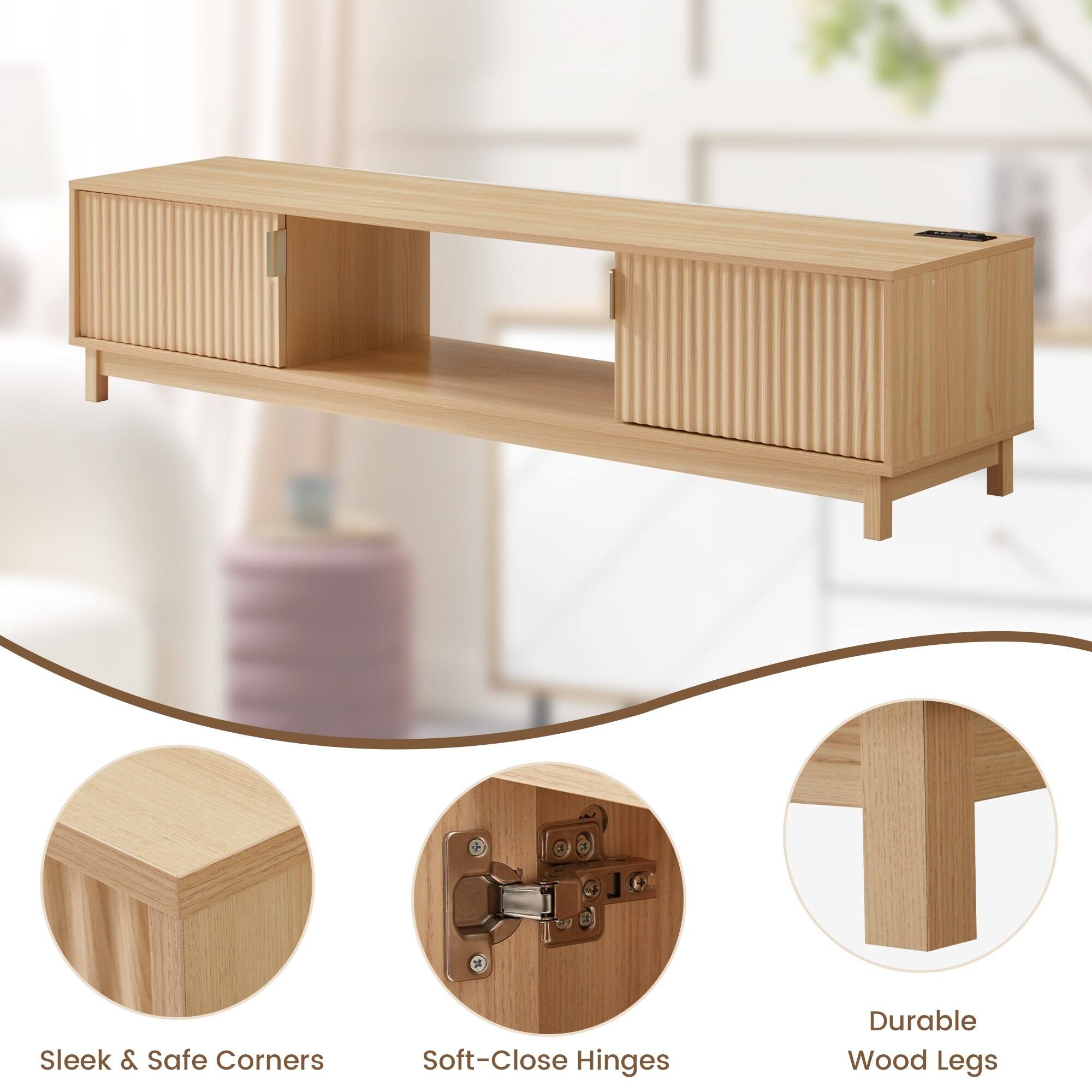 - Sleek & Safe Corners
- Soft-Close Hinges
- Durable Wood Legs