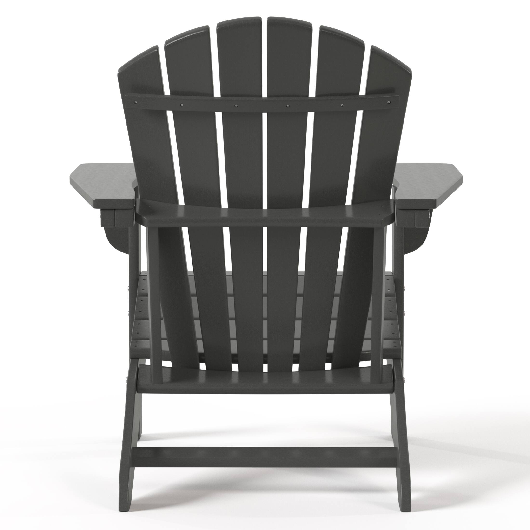 Alt View 2. WestinTrends - WestinTrends Dylan Outdoor Adirondack Chair (Set of 2) - Gray.