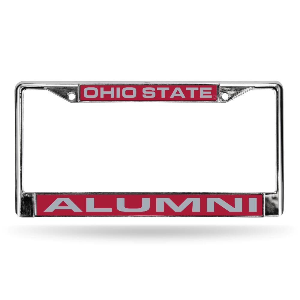 Ohio State Buckeyes Chrome Metal ALUMNI License Plate Frame Holder