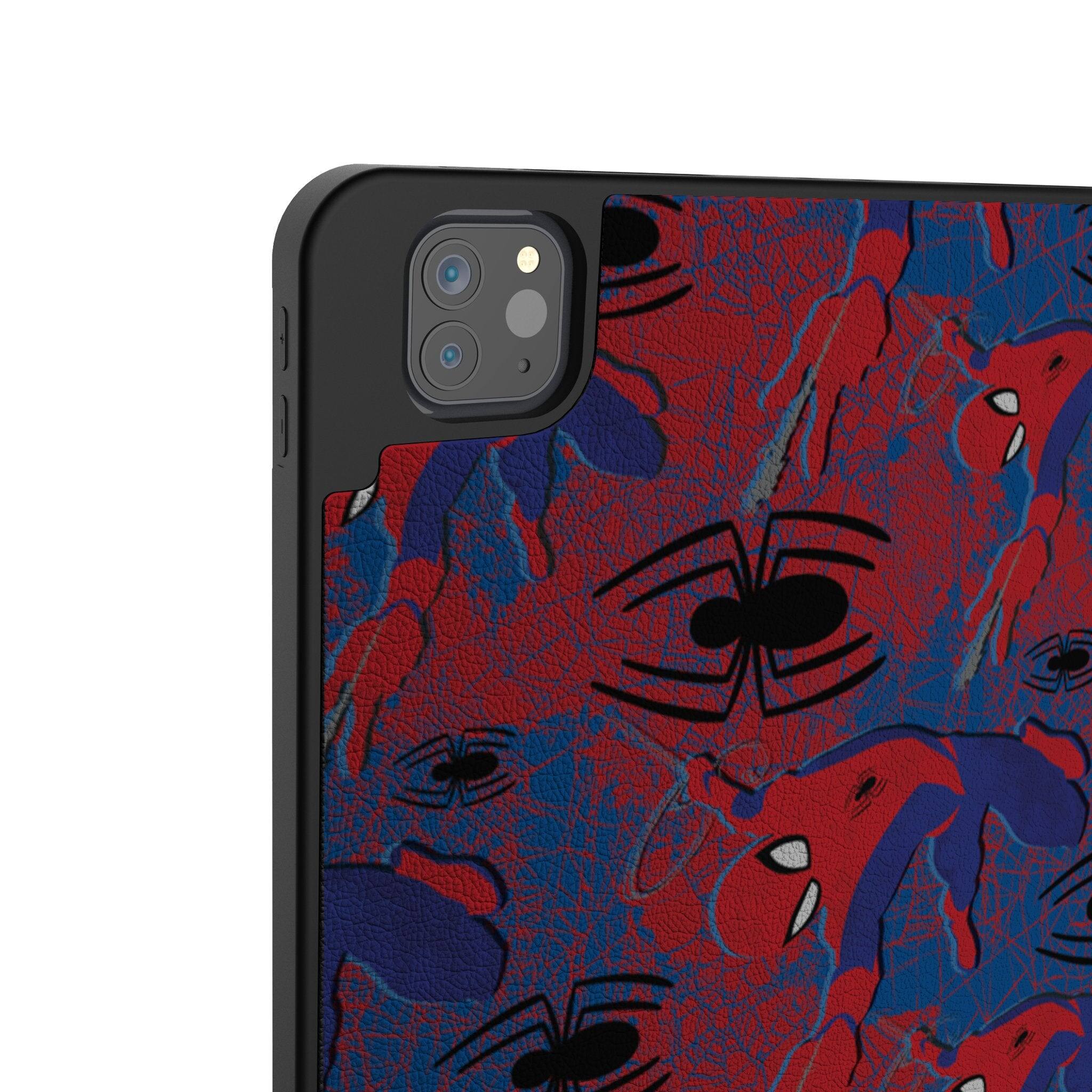 Left. Keyscaper - Marvel Pattern Tablet Case - Apple iPad Pro 11in (3rd/2nd/1st Gen) - Spider-Man.