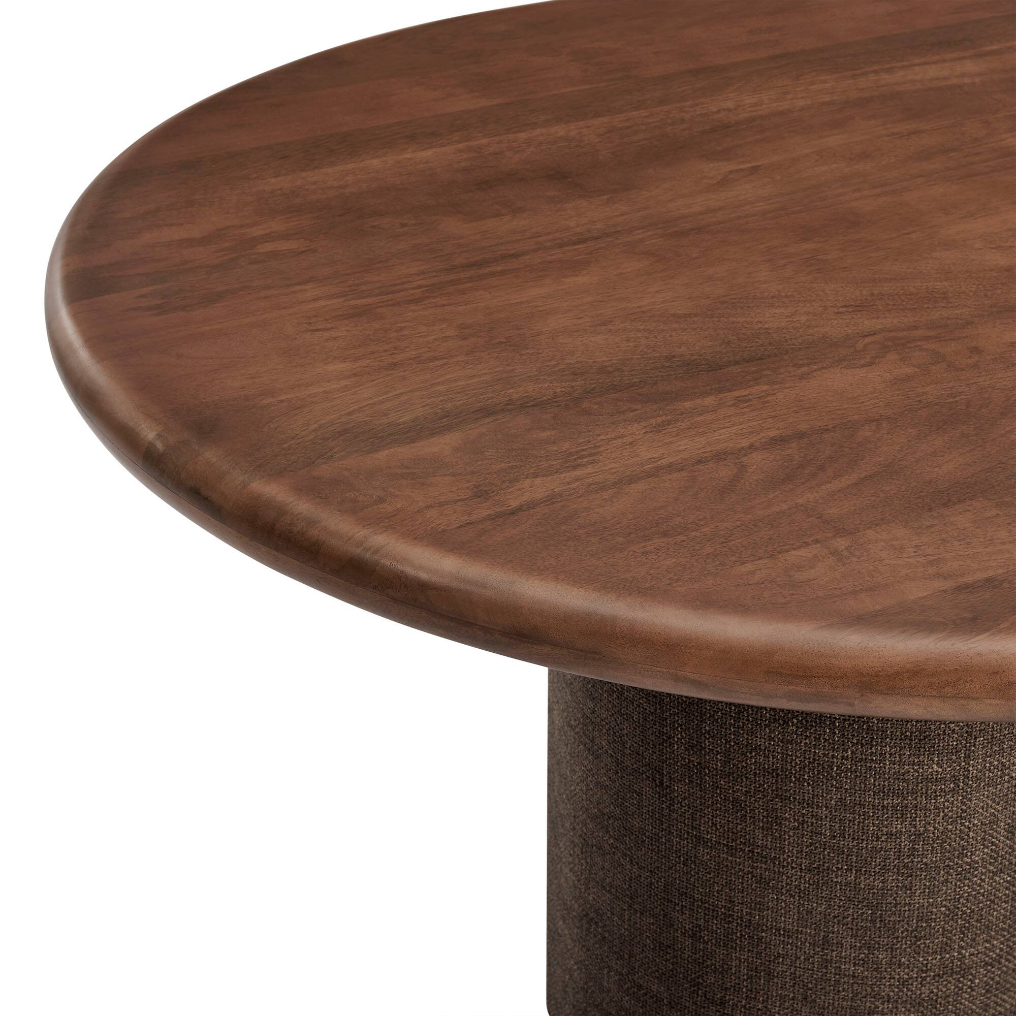 Alt View 2. Modway - Enric 84 Inch Mango Wood Oval Dining Table by Modway - Walnut.