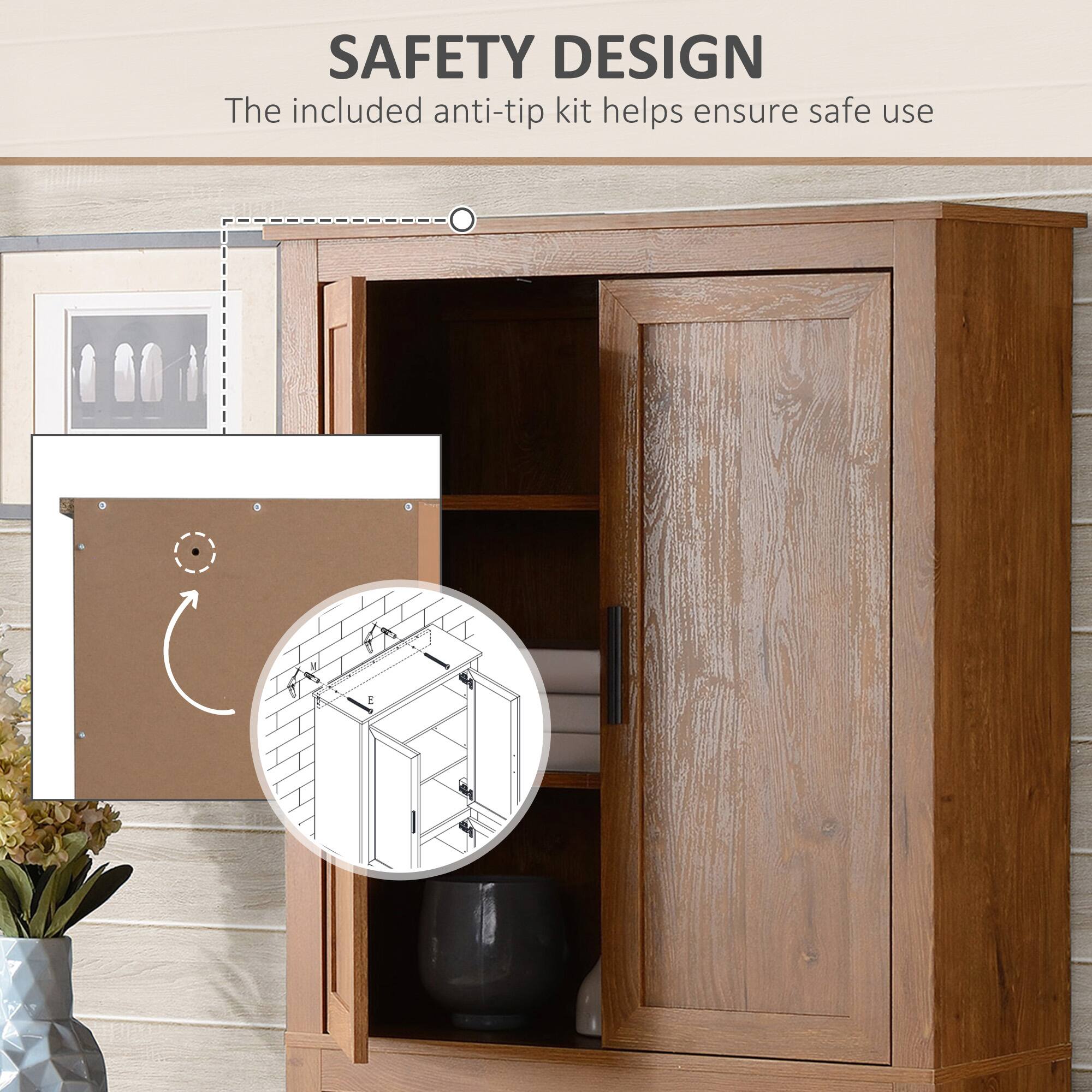 SAFETY DESIGN
The included anti-tip kit helps ensure safe use