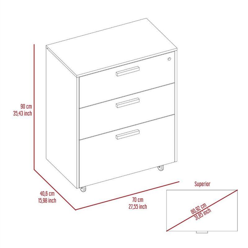 90 cm 35.43 inch  
40.6 cm 15.98 inch  
70 cm 27.55 inch  
Superior 80.92 cm 31.85 inch