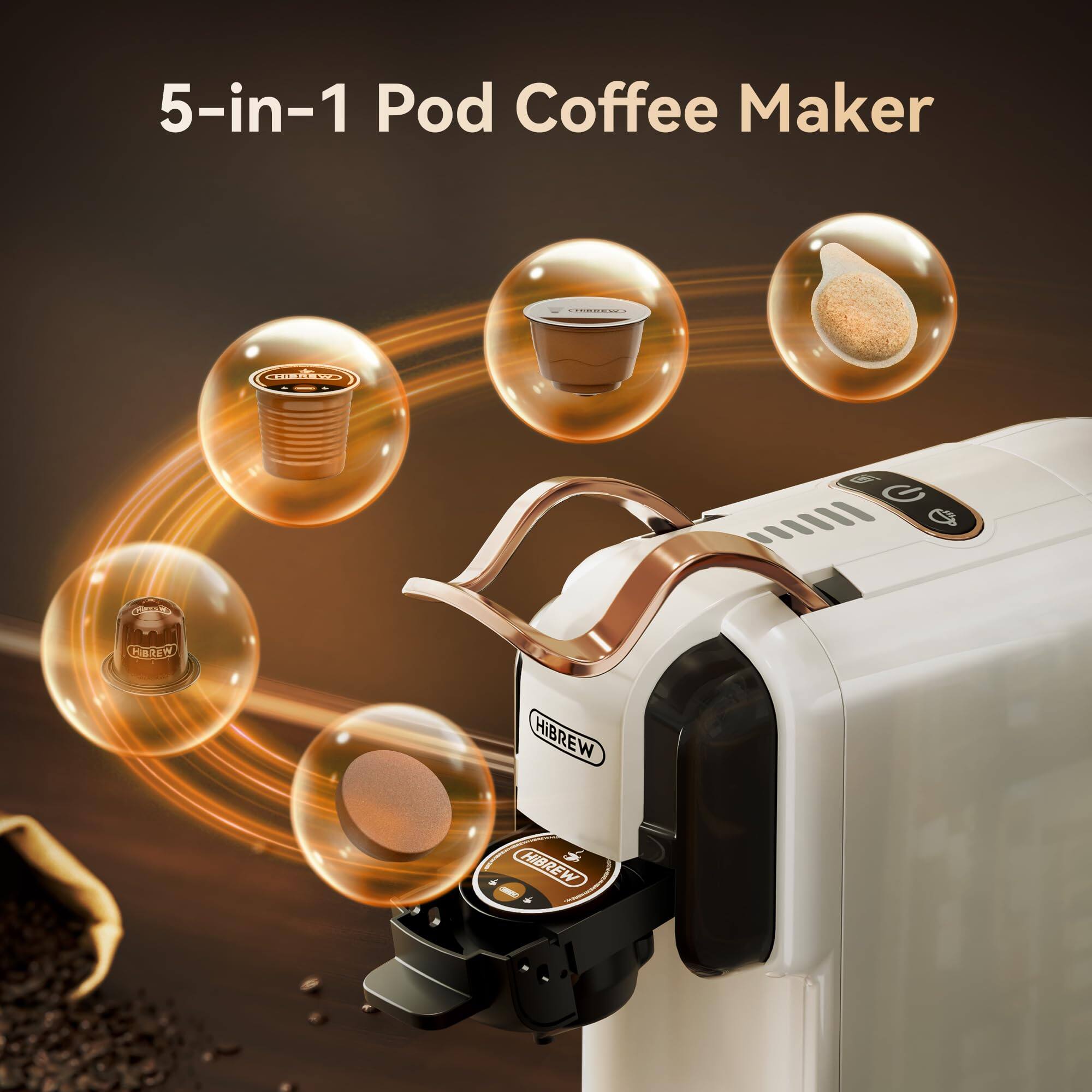 5-in-1 Pod Coffee Maker