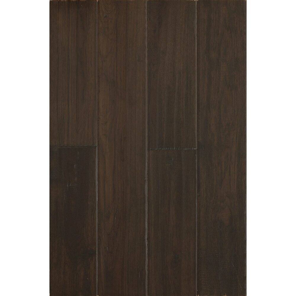 Angle. East West Furniture - Engineered Hardwood Floor Shadow Grey - Brown.