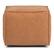 Left Zoom. Simpli Home - Brody Square Pouf - Distressed Brown.