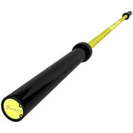 Soozier - 7.2ft Barbell Bar, 2 Inch Weight Bar With Rotating Sleeves And Non-Slip Knurling Grip, 1500lbs Weight Capacity - Yellow