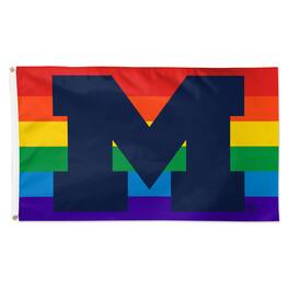 WinCraft - Michigan Wolverines 3' x 5' Single-Sided Deluxe Team Pride Flag - Multicolor
