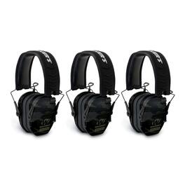 Walkers - Walker's Razor Slim Electronic Shooting Muffs 3-Pack (Multi Cam Camo Gray) - Camouflage