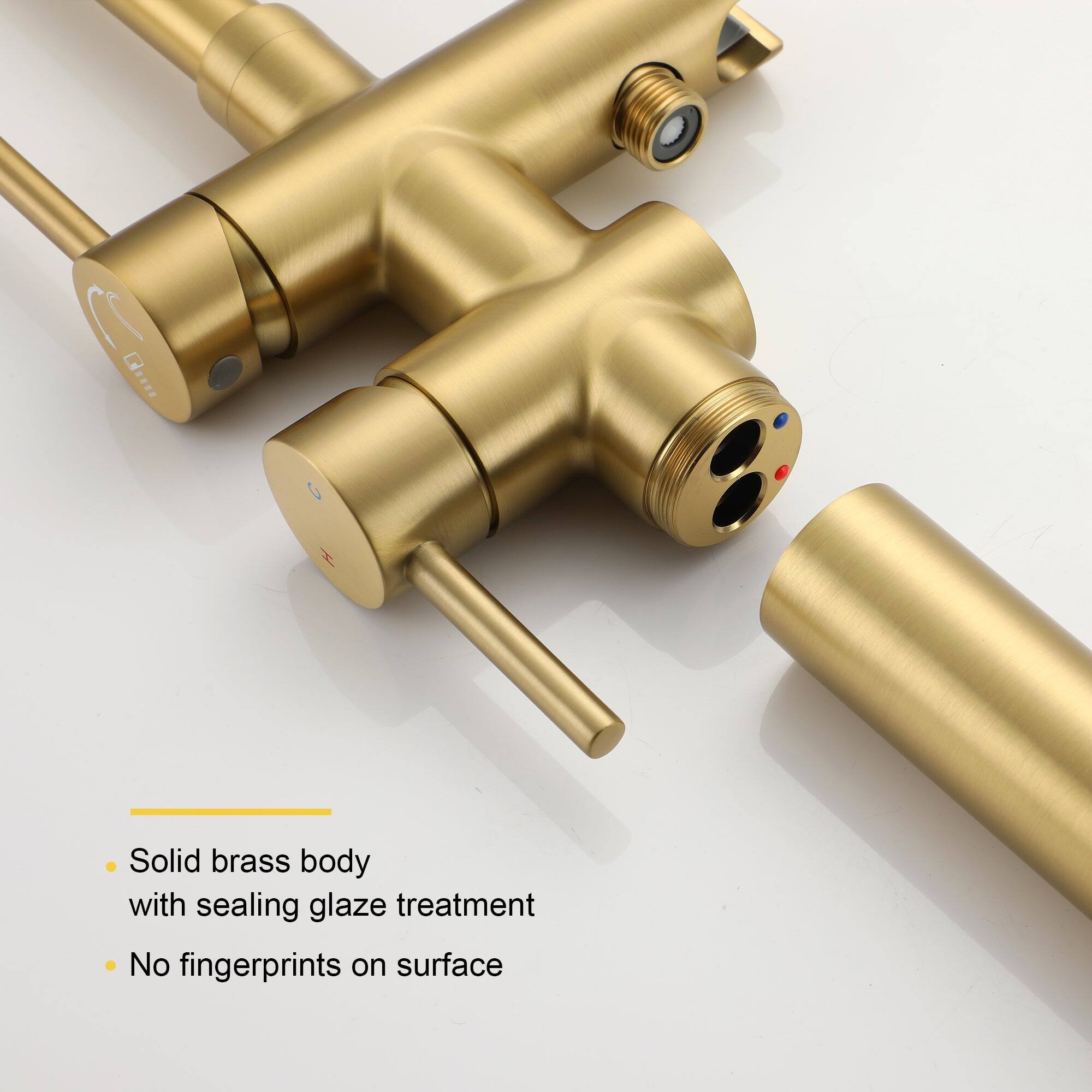 Solid brass body with sealing glaze treatment
No fingerprints on surface