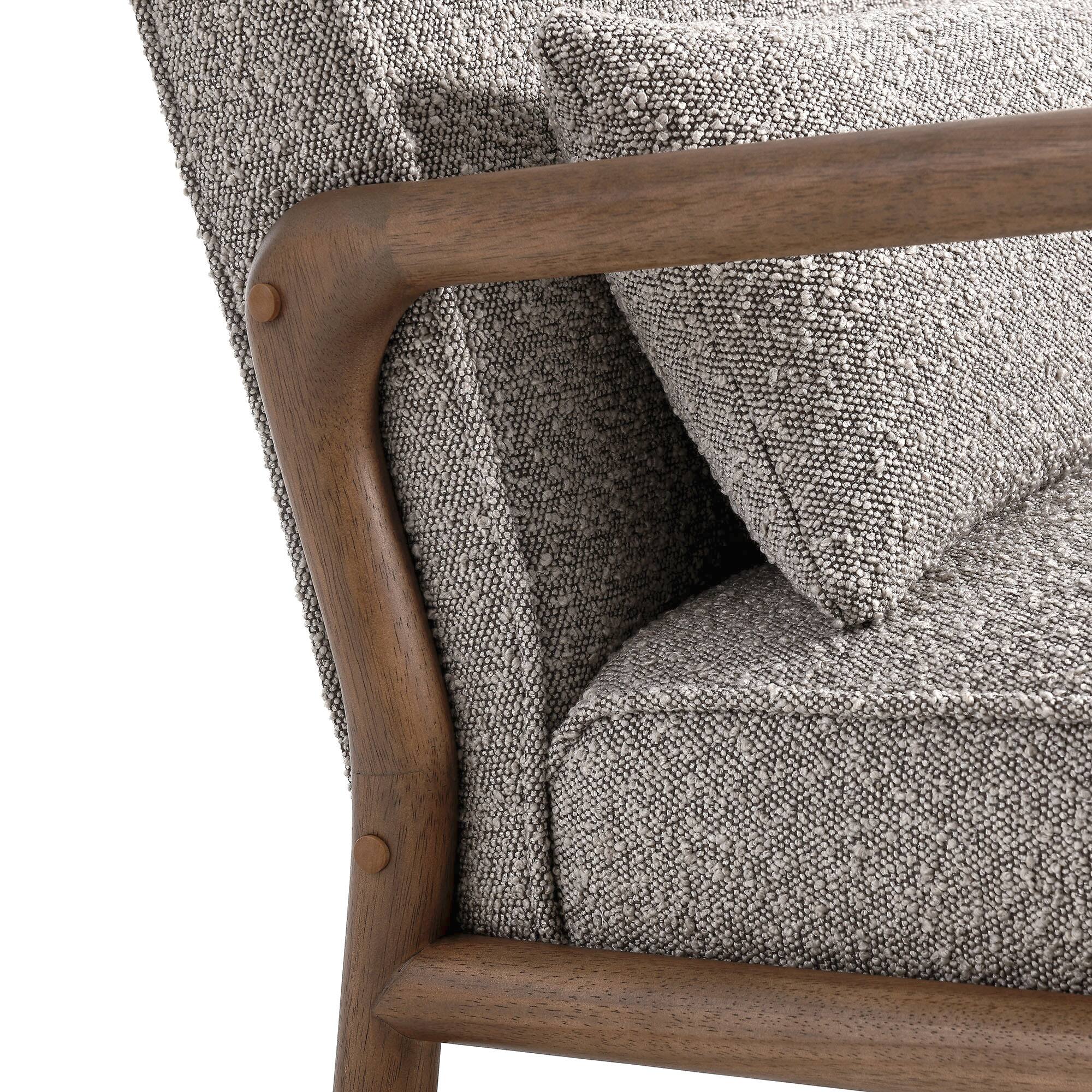 Alt View 6. Modway - Charlie Boucle Upholstered Armchair by Modway - Taupe.