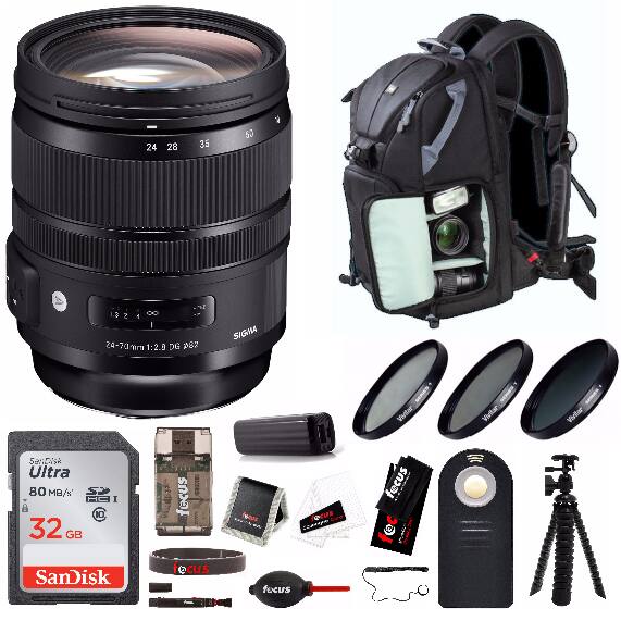 Sigma 24 70mm f/2.8 DG OS HSM ART Lens for Canon EF with USB Dock