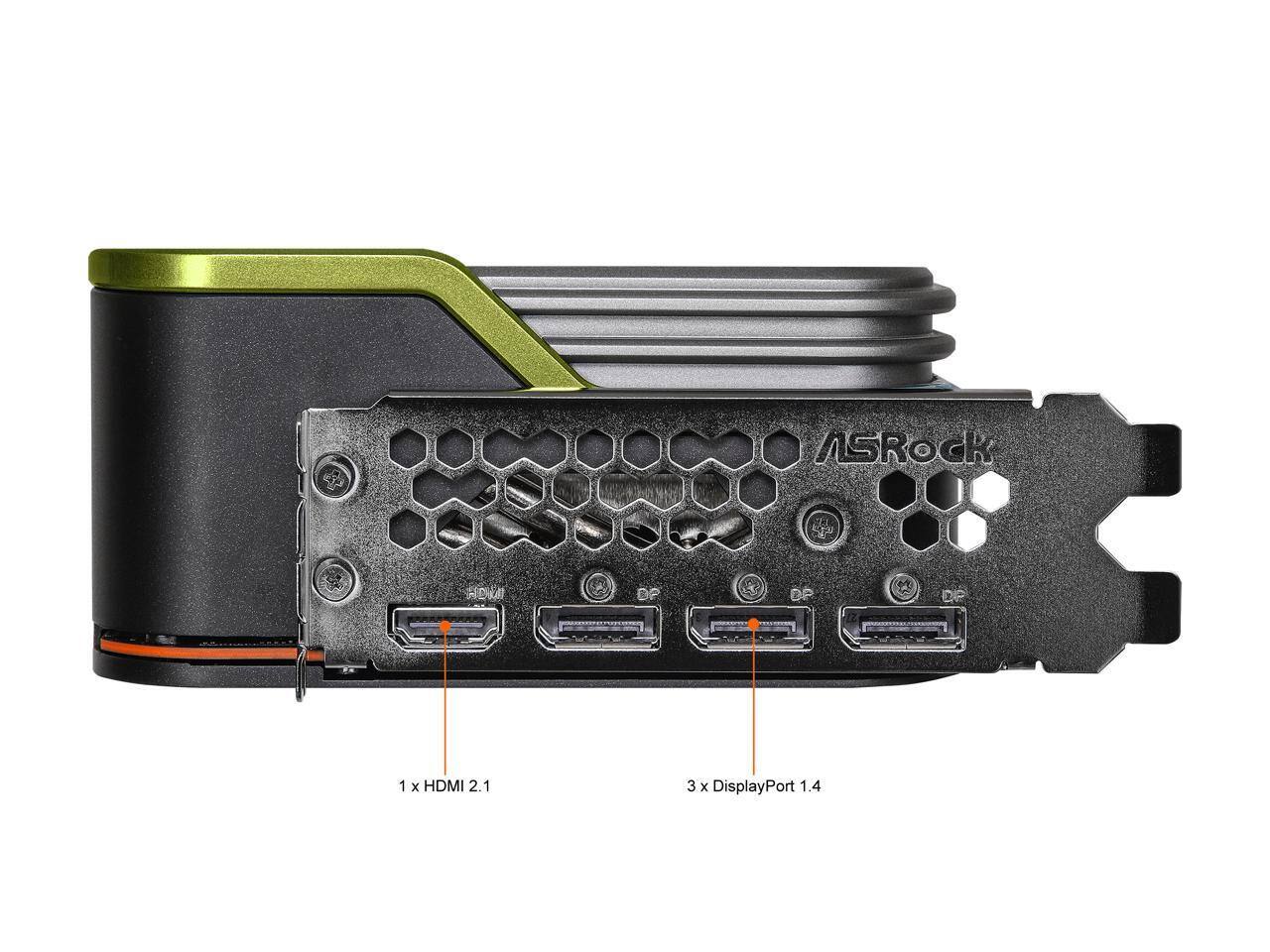 ASRock HOA DP BP DP 1 1x HDMI 2.1 3 x DisplayPort 1.4