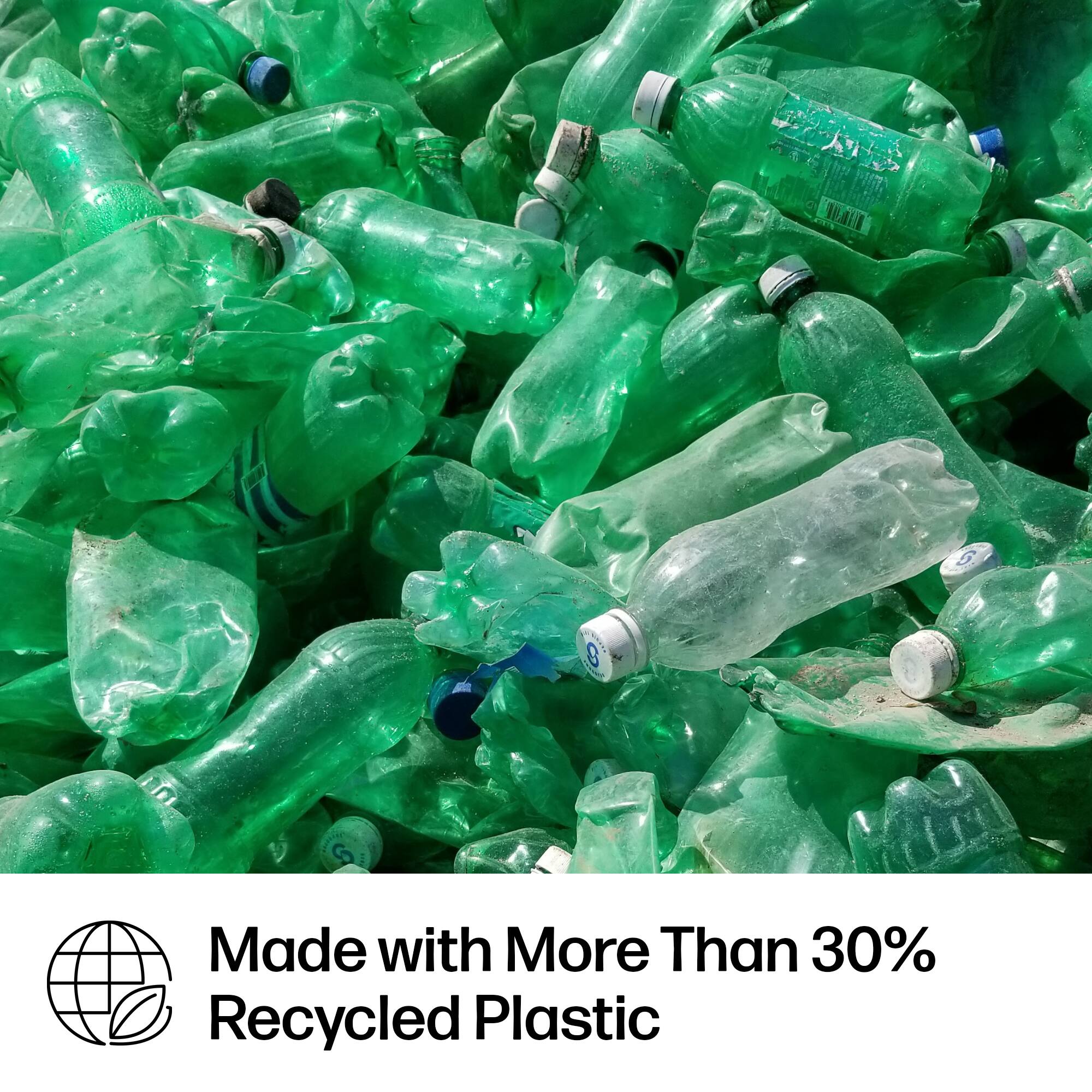 Made with More Than 30% Recycled Plastic