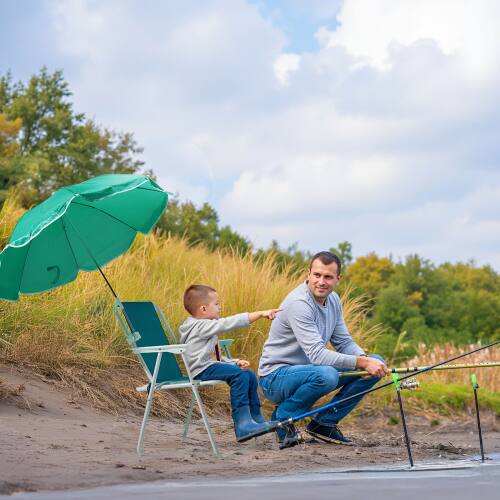 Alt View 5. Winado - 1PC 28in Portable Folding Camping Beach Chair with Umbrella Capacity 265LBS for Outdoor Activity Travel Picnic Concert - Mint Green.