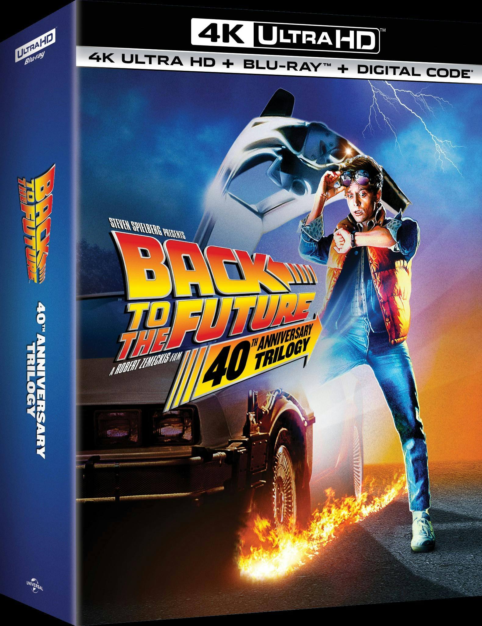 Angle. Back to the Future Trilogy: 40th Anniversary Edition   - 4K Blu-Ray.