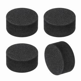 Unique Bargains - 4pcs Single Sided Speaker Isolation Feet Pads, 20x10mm Non Slip Foam Shock Absorption Pad for Amplifier Speaker - Black