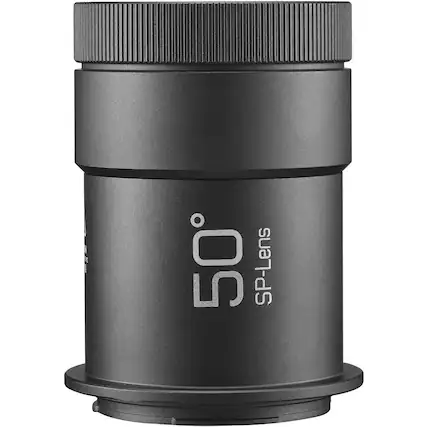 Front. Godox - Godox 50° Lens for ML-SP50 and SP50K Projection Attachment.