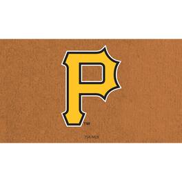 Evergreen Enterprises - Pittsburgh Pirates 28" x 16" Primary Logo Coir Mat - Multicolor