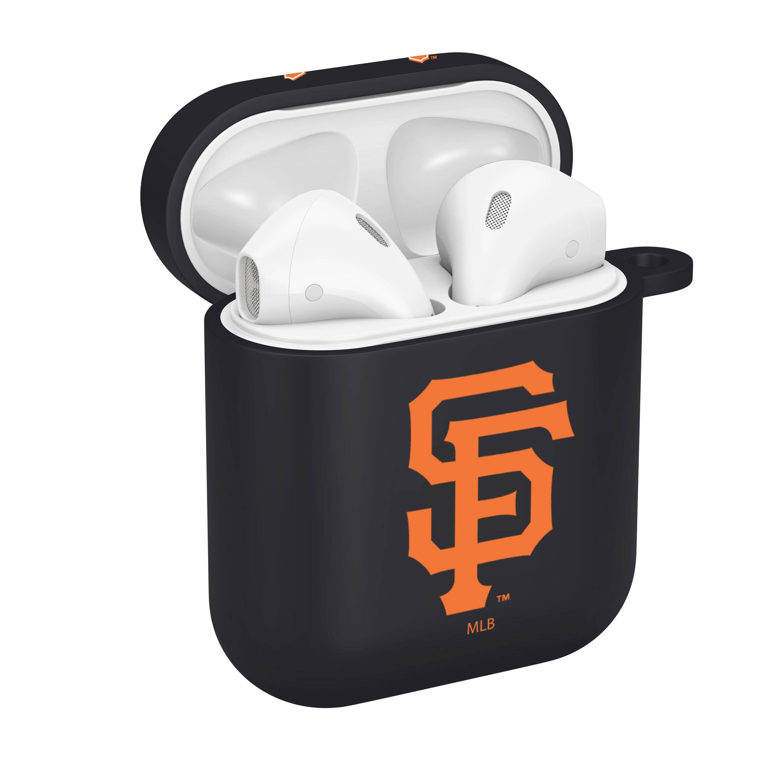 Alt View 1. Artinian - Black San Francisco Giants AirPods Case Cover - Black.