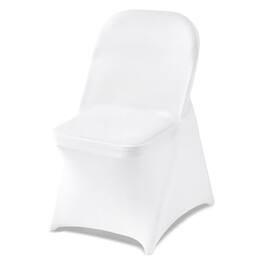 VEVOR - 150 Pcs Chair Covers, Polyester Spandex Chair Cover, Stretch Slipcovers for Wedding Party Dining Banquet - White