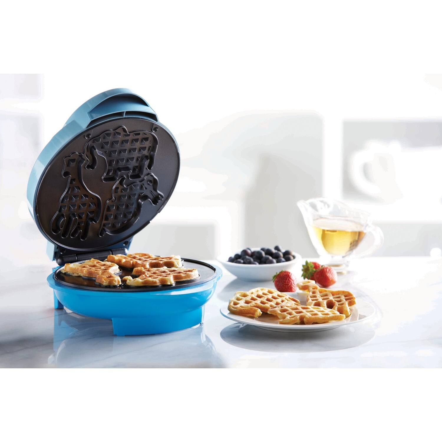 Alt View 8. Brentwood - Brentwood Animal Shaped Waffle Maker in Blue - Blue.
