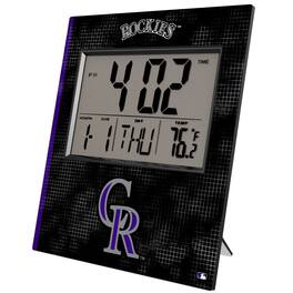 Keyscaper - Colorado Rockies Digital Desk Clock - Multicolor