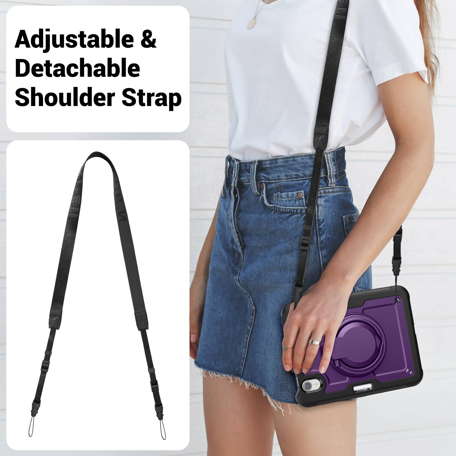 Adjustable & Detachable Shoulder Strap
