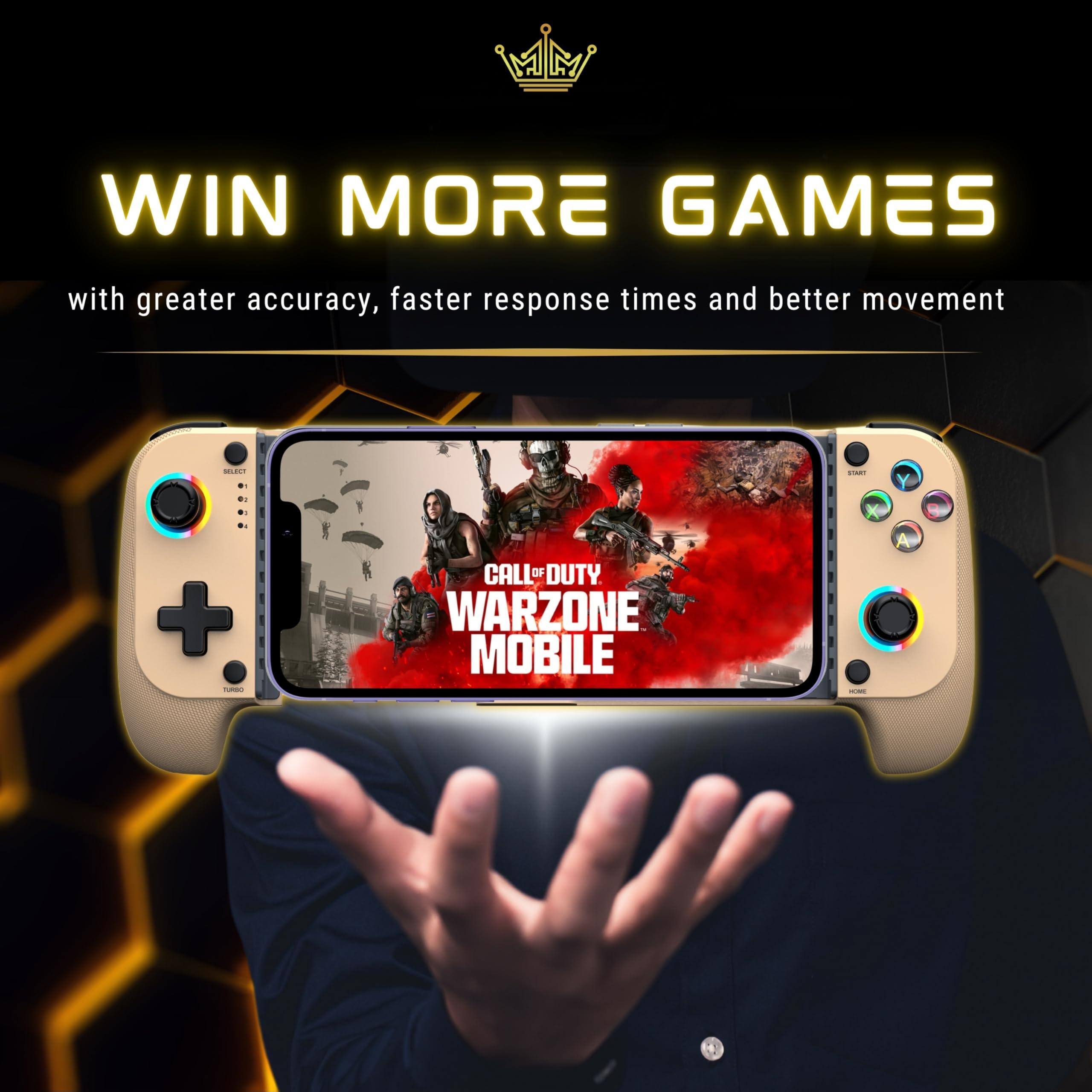 WIN MORE GAMES  
with greater accuracy, faster response times and better movement  

CALL OF DUTY WARZONE MOBILE
