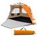 Alt View 17. Costway - Pop-up Beach Tent Portable Beach Shade for 3-4 Persons UPF 50+ Protection - Orange.