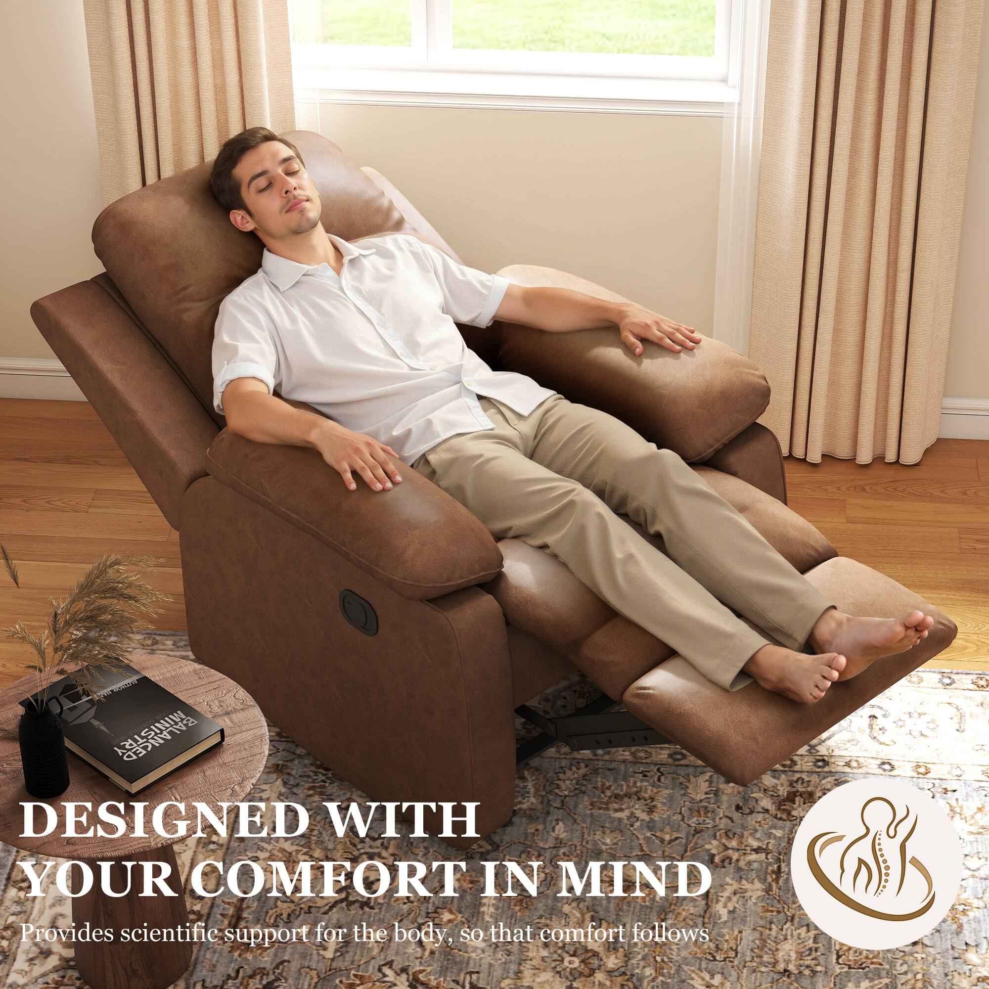 MINISTRY ANCED DESIGNED WITH YOUR COMFORT IN MIND  
Provides scientific support for the body, so that comfort follows