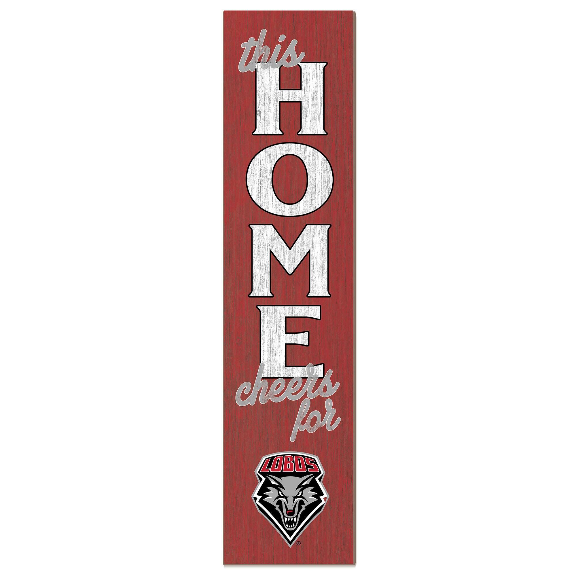 New Mexico Lobos 12" x 48" This Home Leaner