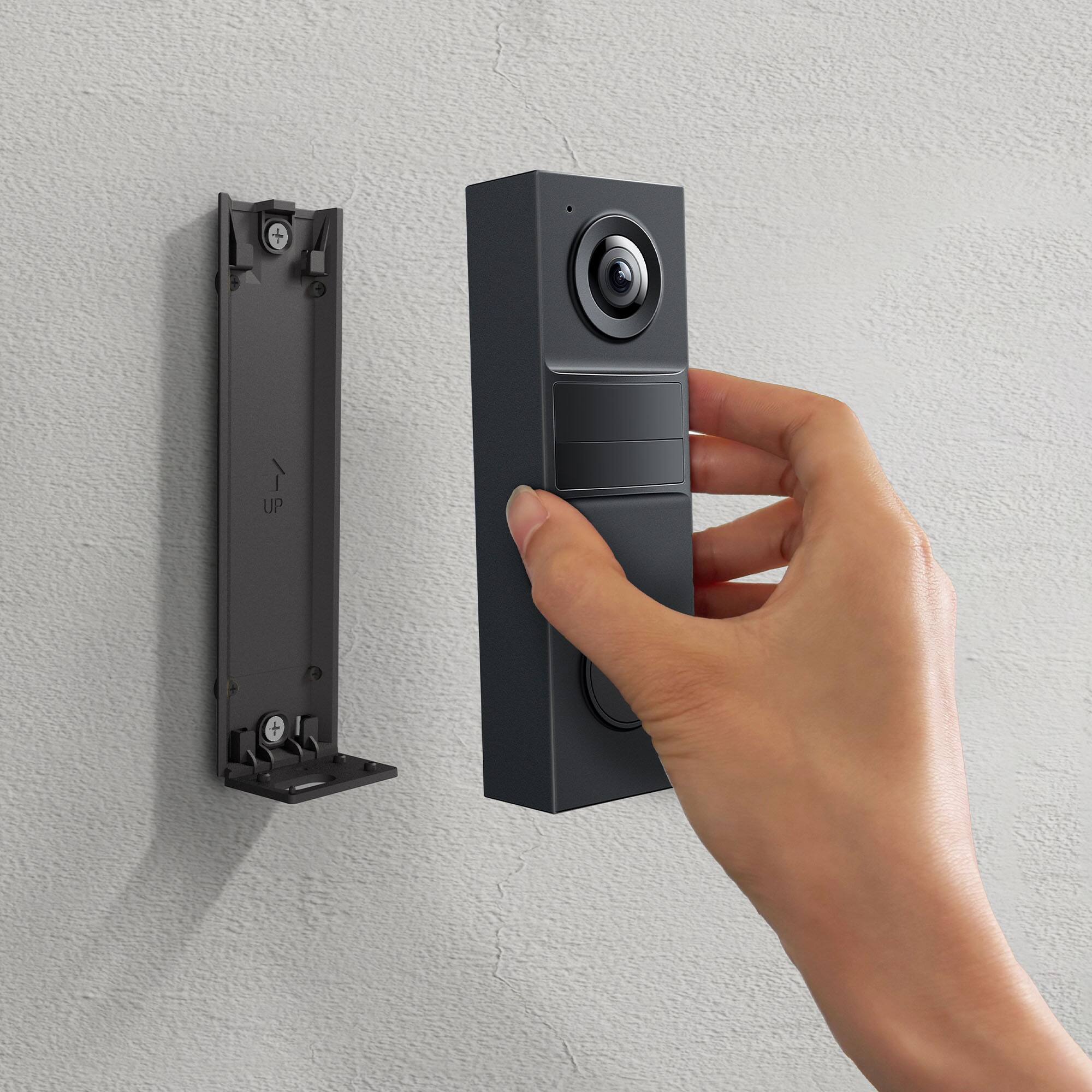 Alt View 10. TP-Link - Tapo Smart Live View 2K Video Doorbell with Ring Call, 160° FOV, Local and Cloud Storage - No Monthly Fees - Black.
