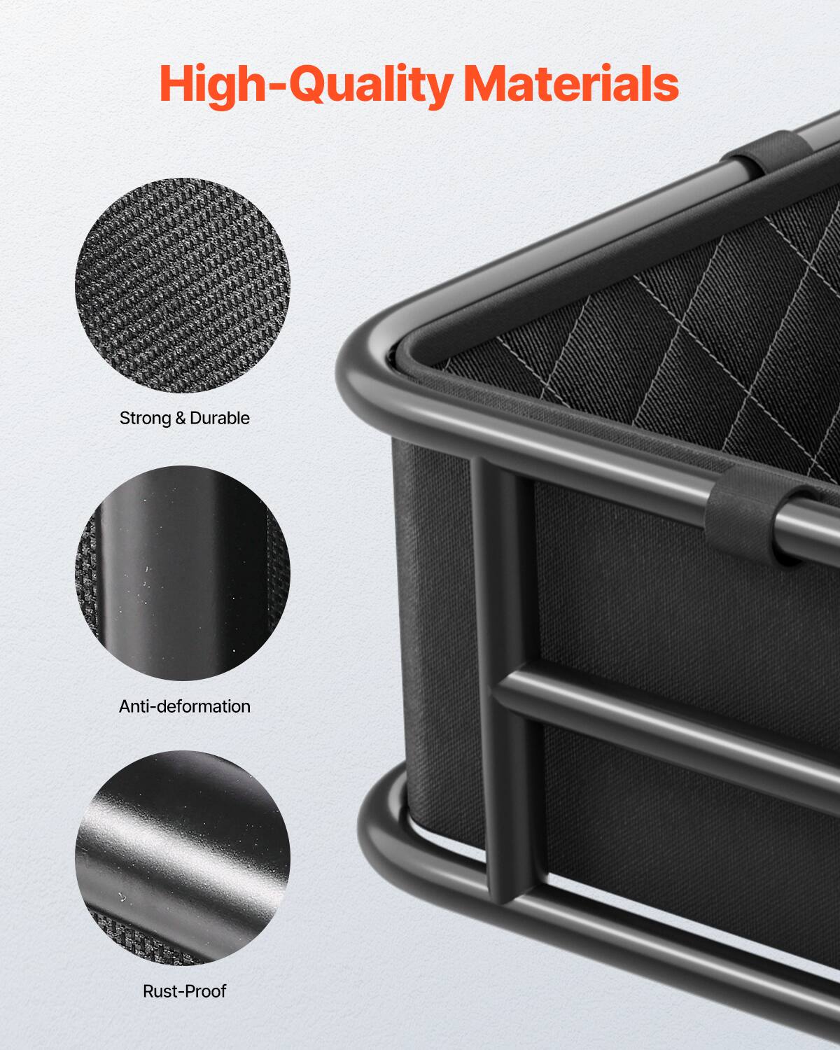 High-Quality Materials

- Strong & Durable
- Anti-deformation
- Rust-Proof