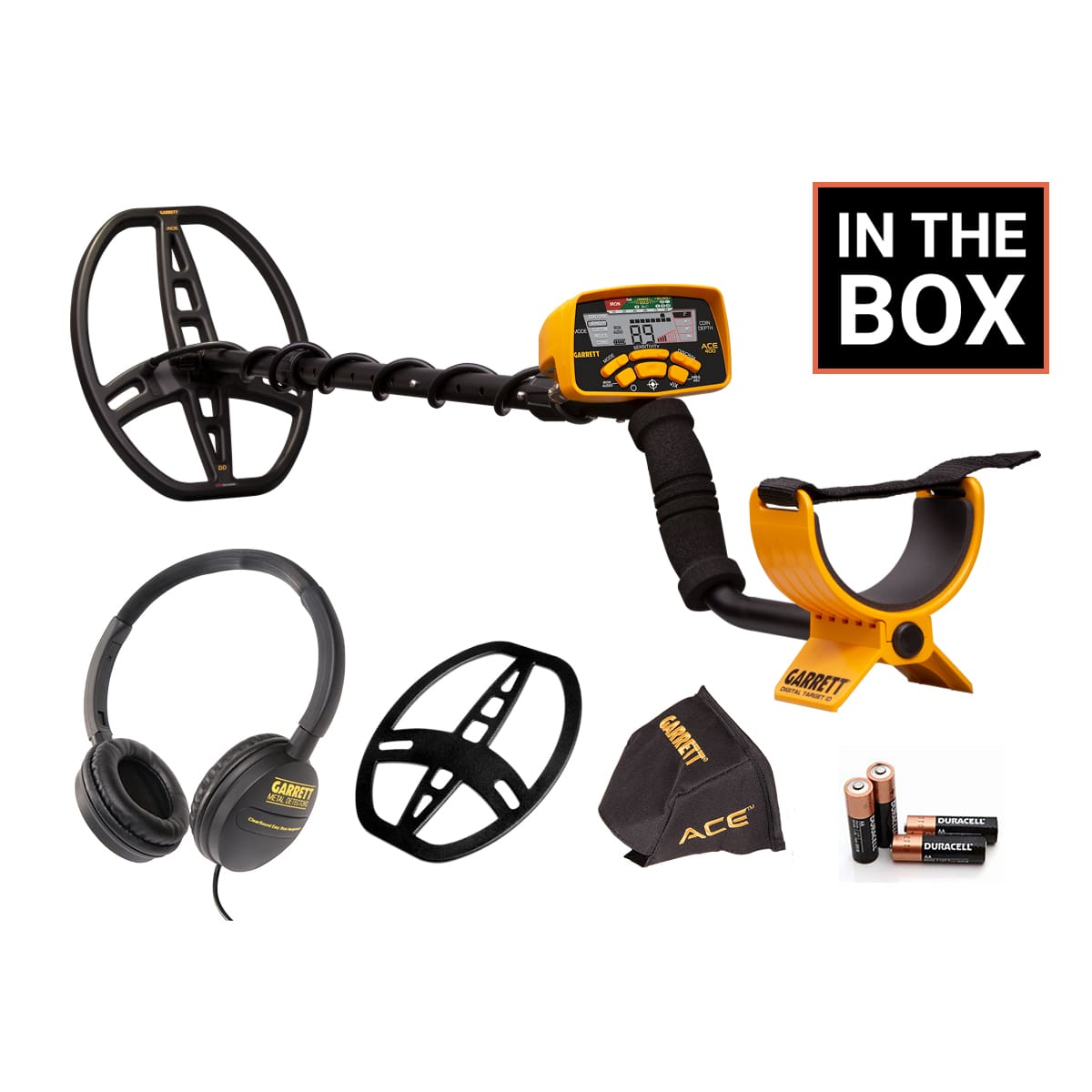 LAS - O IN THE BOX  
GARRETT  
GARRETT ACE 150  
GARRETT ACE 150  
GARRETT  
GARRETT ACE 150  
DURACELL