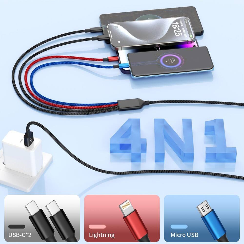 A SAN 18:25 55. AN1 I U USB-C*2 Lightning Micro USB

4N1

USB-C*2
Lightning
Micro USB