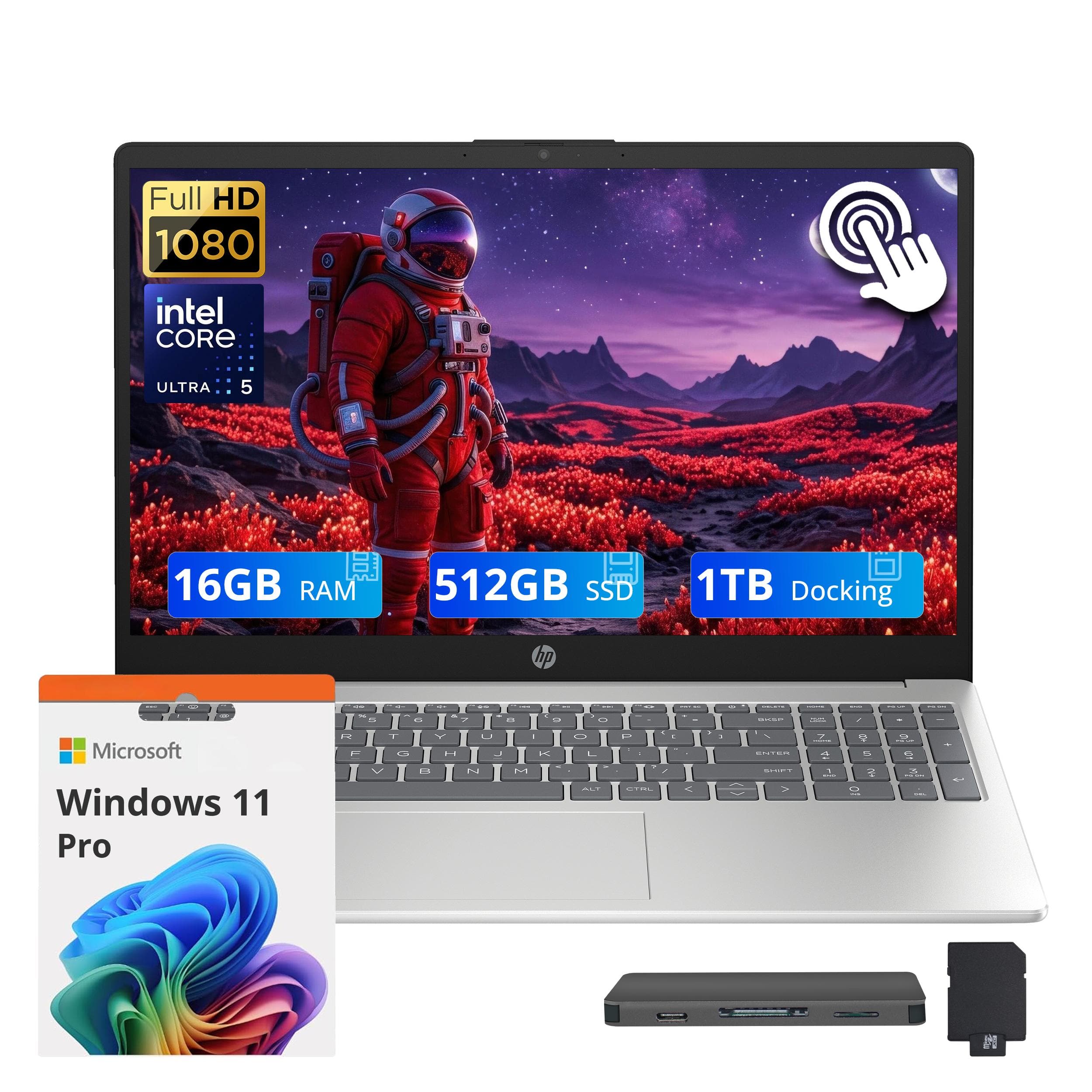 Full HD 1080  
Intel Core Ultra 5  
16GB RAM  
512GB SSD  
1TB Docking  
HP  
Microsoft Windows 11 Pro